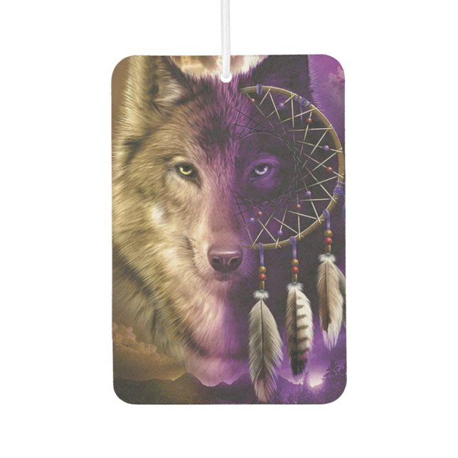 Désodorisant Pour Voiture Wolf et Dream Catcher (Devant)