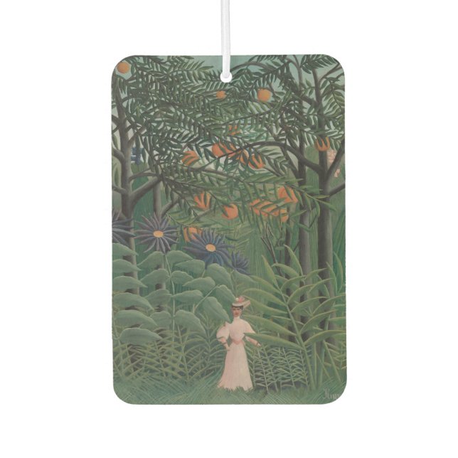 Désodorisant Pour Voiture Woman Walking in an Exotic Forest, Henri Rousseau (Devant)