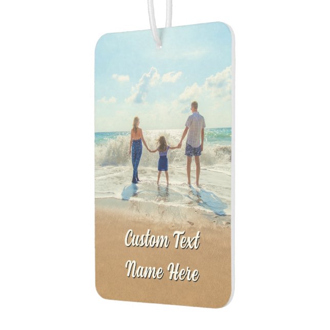 Désodorisant Pour Voiture Your Family Photo Car Air Freshener Custom Text (Gauche)