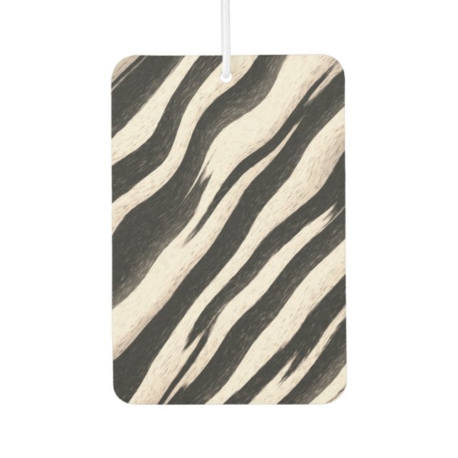 Désodorisant Pour Voiture Zebra raye une texture transparente + vos idées (Devant)