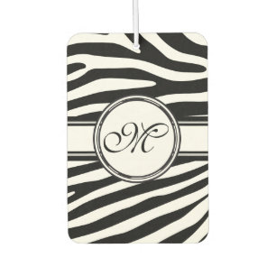 Désodorisant Pour Voiture Zebra rayures motif + votre arrière - plan & idées