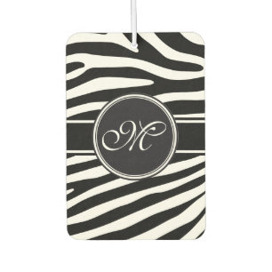 Désodorisant Pour Voiture Zebra rayures motif + votre arrière - plan & idées
