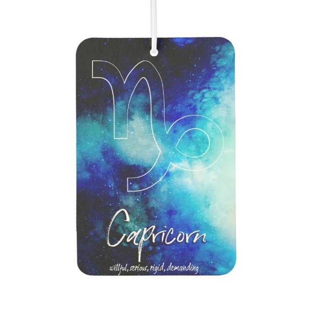 Désodorisant Pour Voiture Zodiac : Capricorne Traits (Devant)