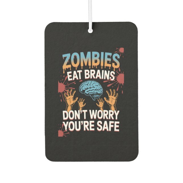 Désodorisant Pour Voiture Zombie Halloween (Devant)