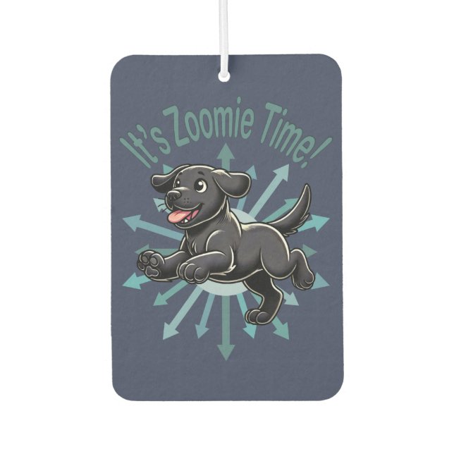 Désodorisant Pour Voiture Zoomie Time Black Lab (Devant)