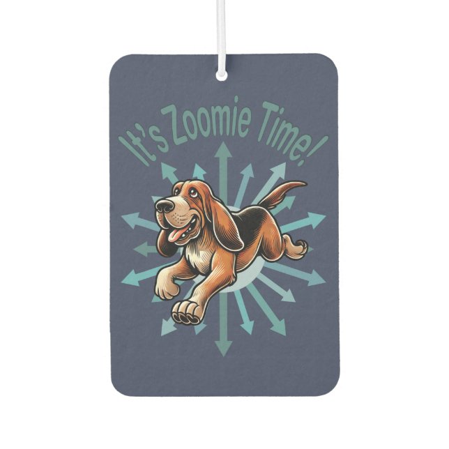 Désodorisant Pour Voiture Zoomie Time Hound Dog (Devant)