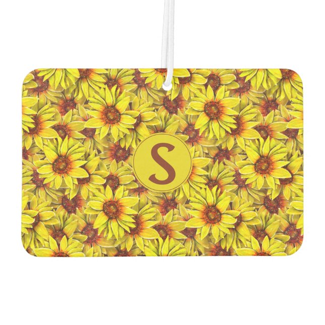 Désodorisant tournesol pour voiture (Dos)