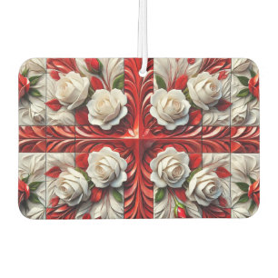 Désodorisants de voiture au design de roses anglai