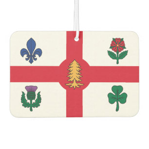Désodorisants de voiture avec le drapeau de Montré