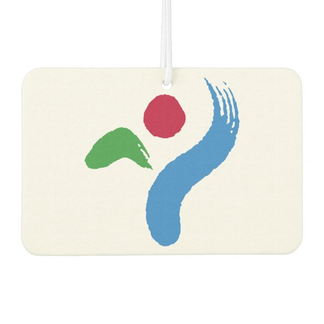 Désodorisants de voiture avec le drapeau de Séoul, (Devant)