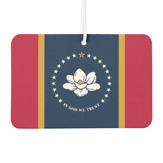 Désodorisants de voiture avec le drapeau du Missis (Devant)