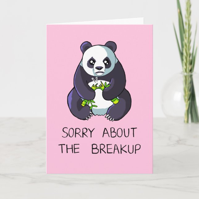Désolé À Propos De La Carte De Panda Sad Breakup (Devant)