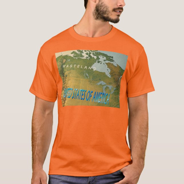 Désolé Canada, T-shirt orange pour hommes (Devant)