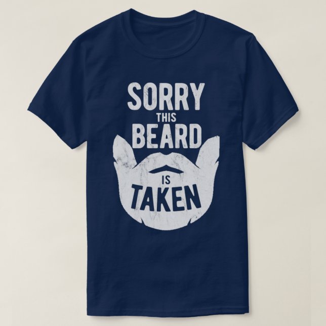 Désolé Cette Barbe Est Prise Sweat - shirt à capuc (Design devant)