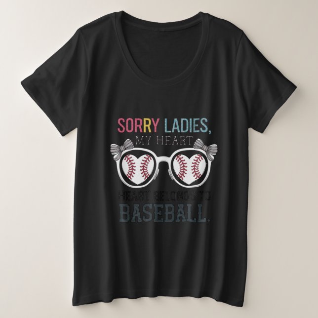 Désolé Dames Baseball Love Design (Design devant)