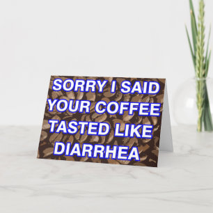 Désolé J'Ai Dit Que Ton Café Tasé Comme Une Carte