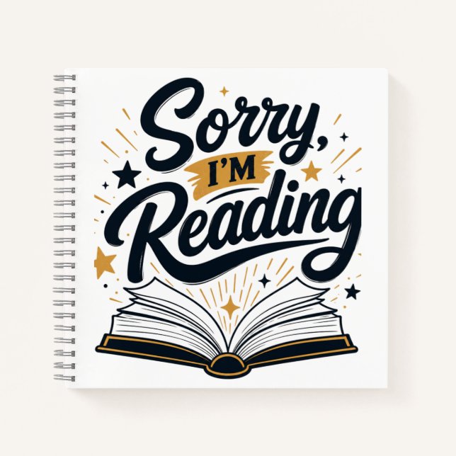 Désolé, je lis Typographie de l'amant de livre (Devant)