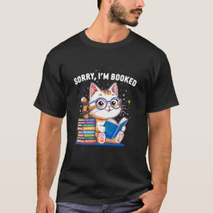 Désolé, je suis pris T-shirt de lecture de chat dr