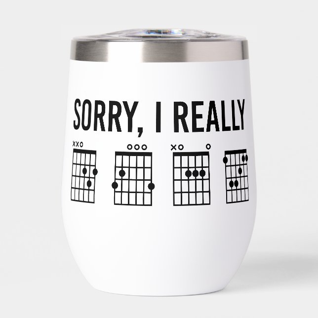Désolé, Je Vraiment DGAF Guitar Chords Drôle Perso (Avant)