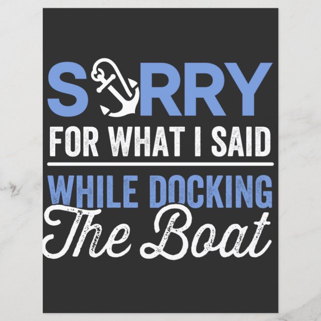 Désolé pour ce que j'ai dit en accostant le bateau (Devant)