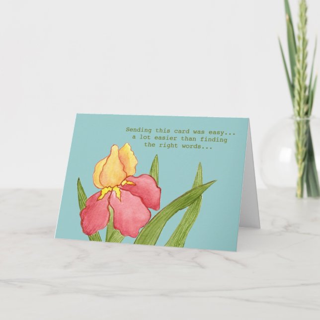 Désolé pour votre carte de perte (Devant)