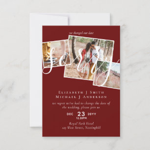 DÉSOLÉ ! Remise du mariage Changement de date PHOT