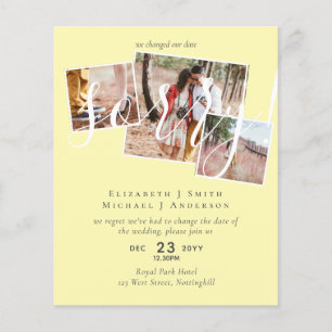 DÉSOLÉ ! Remise du mariage Changement de date PHOT