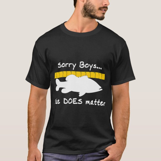 Désolés les garçons... La taille compte - T-shirt  (Devant)