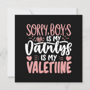 Désolés les garçons Papa est mon Valentin