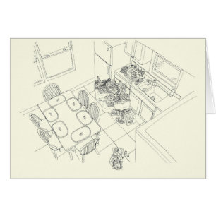 Désordre drôle d'achats de famille de cuisine