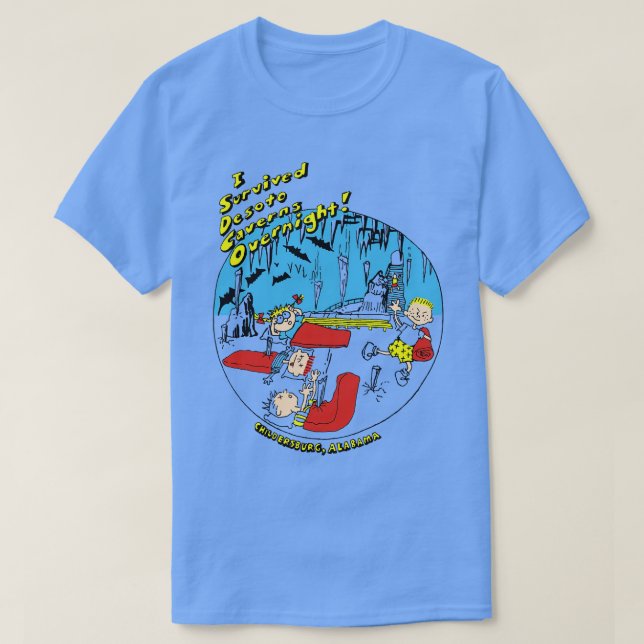 Desoto Caverns I Survied Overnight TShirt (Design devant)