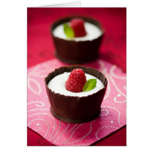 Dessert blanc de mousse de chocolat