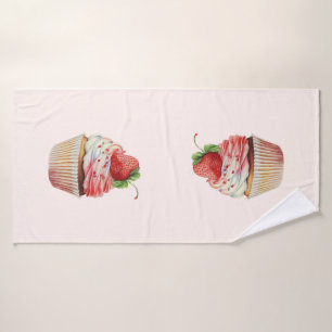 Dessert sucré à la fraise Cupcake