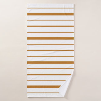 Dessin à rayures brun doré sur fond blanc