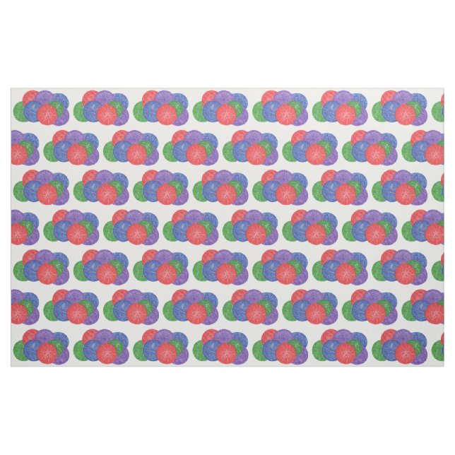 Dessin Abstrait Couleur Balls de Noël tissu (Fat Quarter)