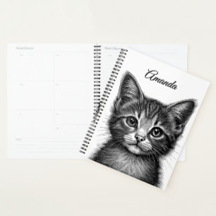 Dessin adorable de Jeune Chat Personnel