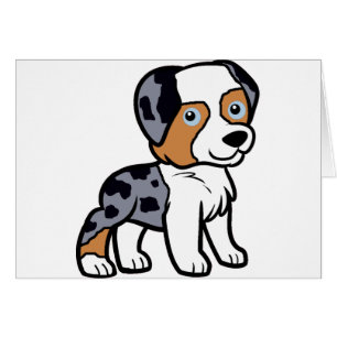 dessin animé aussie blue merle