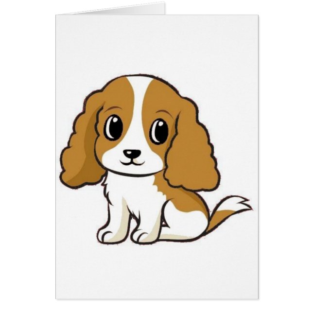 dessin animé cavalier kcs blenheim (Devant)