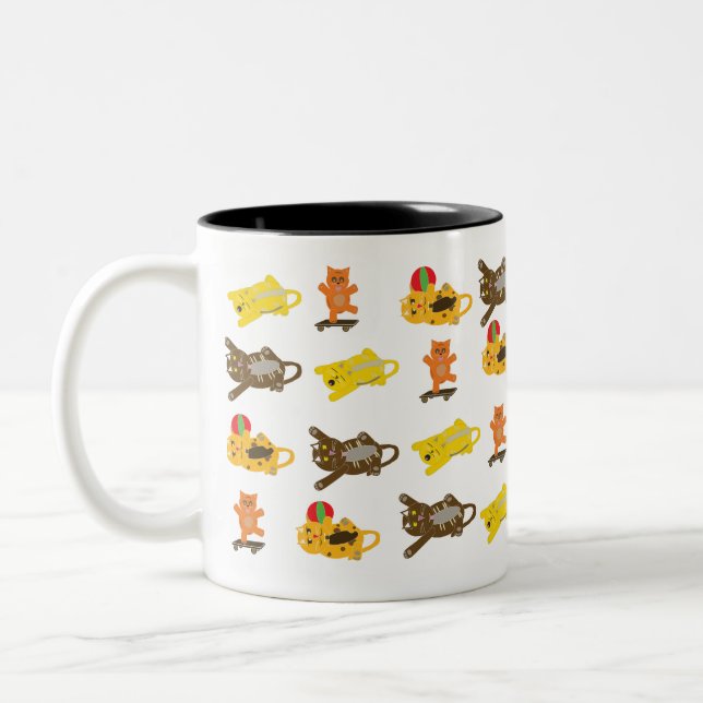 dessin animé de chats mug (Gauche)