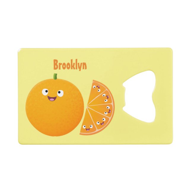 Dessin animé de fruit d'agrumes orange heureux mig (Devant (Horizontal))