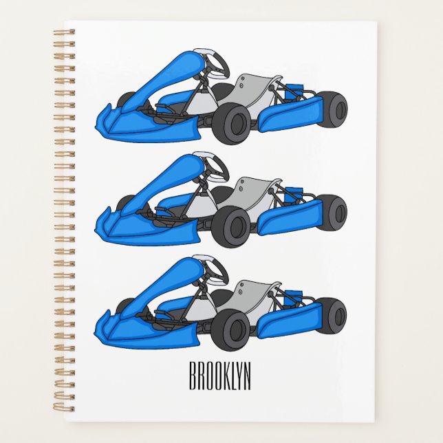 dessin animé de Kart racing (Devant)