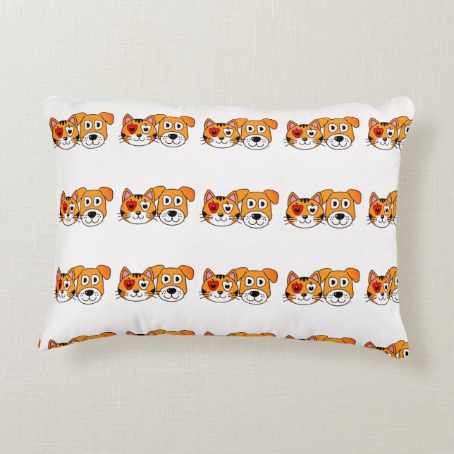 dessin animé de la crèche Coussin d'accent (Dos)