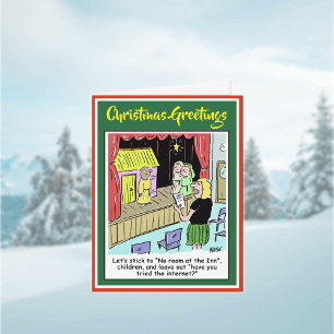 Dessin animé de la Nativité pour une carte de Noël