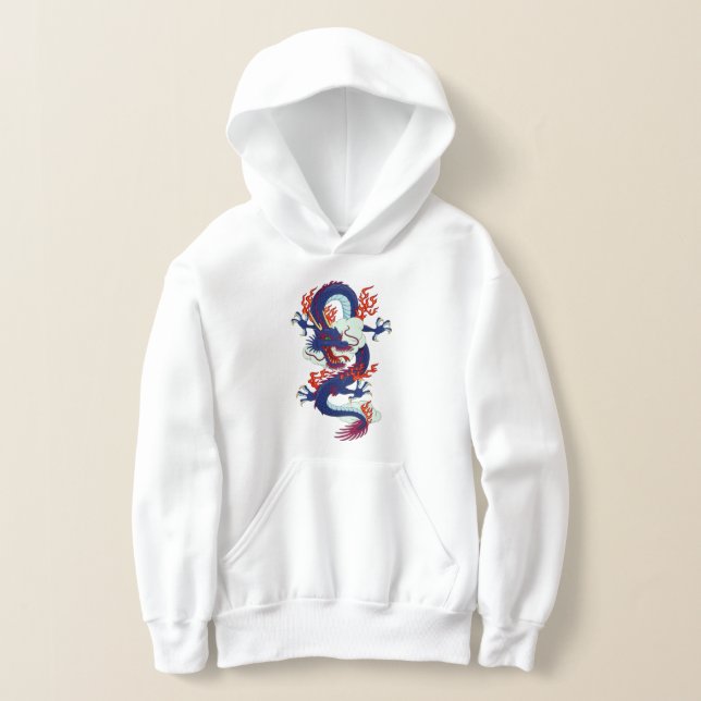 Dessin animé de l'esprit de dragon Sweat à capuche (Poser)