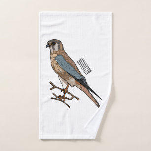 dessin animé d'oiseau-kestrel américain