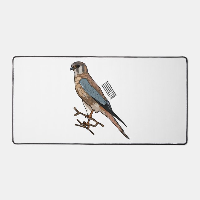 dessin animé d'oiseau-kestrel américain (Recto)
