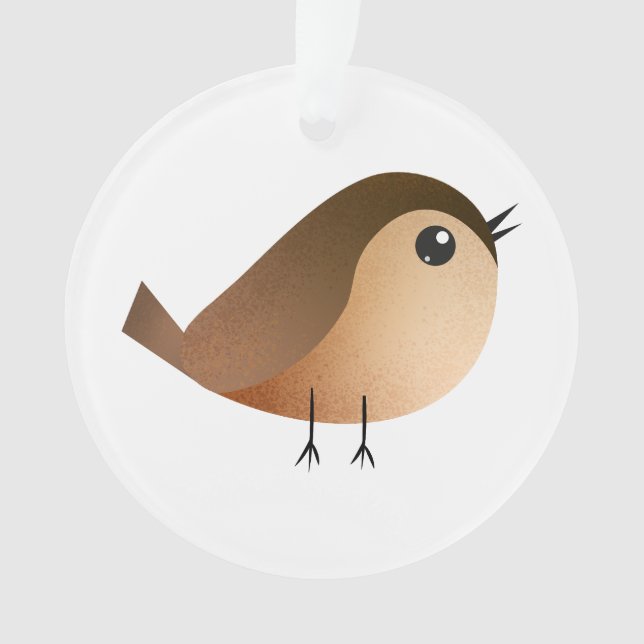 Dessin animé d'oiseau moineau (devant)