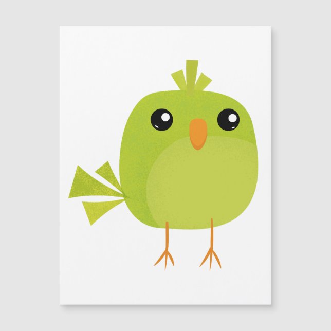 Dessin animé d'oiseau vert   (Devant)