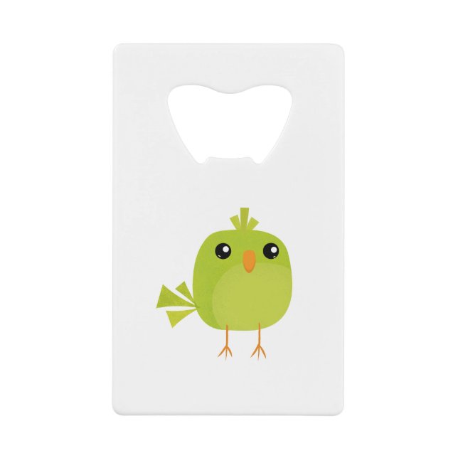 Dessin animé d'oiseau vert   (Devant)