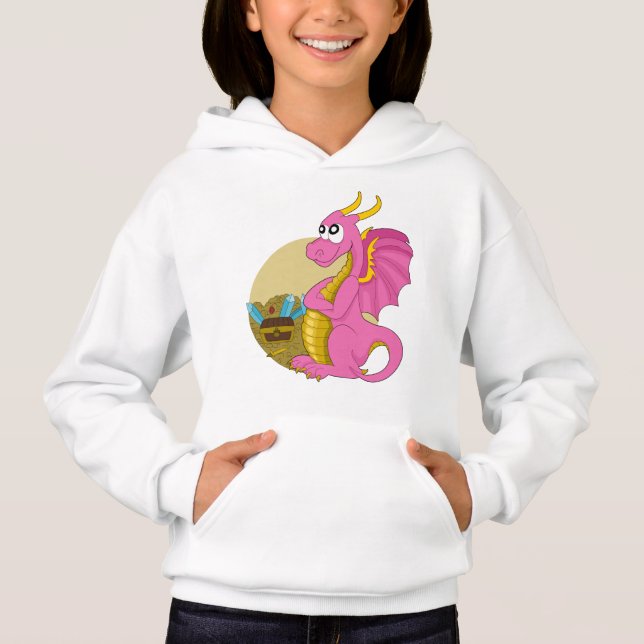 Dessin animé dragon Sweat à capuche (Devant)